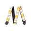 Fender 2" Monogrammed Strap White/Brown/Yellow