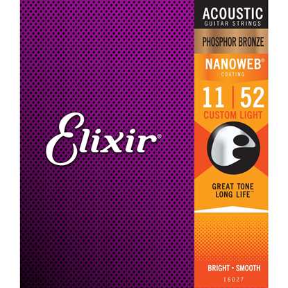 Elixir Nanoweb® Phosphor Bronze Custom Light 011-052