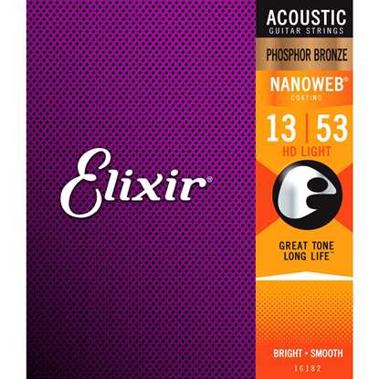 Elixir Nanoweb® Phosphor Bronze HD Light 013-053