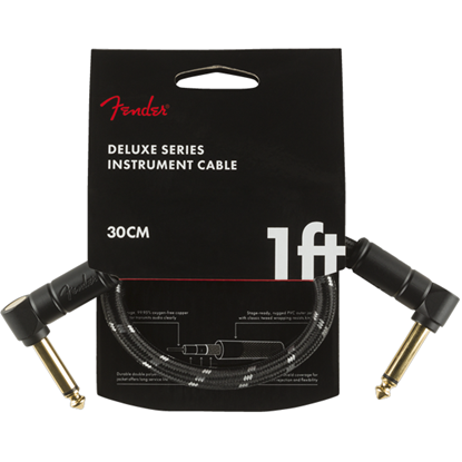 Fender Deluxe Series Instrument Cable 1' Black Tweed