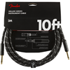 Fender Deluxe Series Instrument Cable 10' Black Tweed