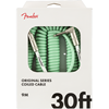 Fender Original Series Coil Cable 30' Surf Green