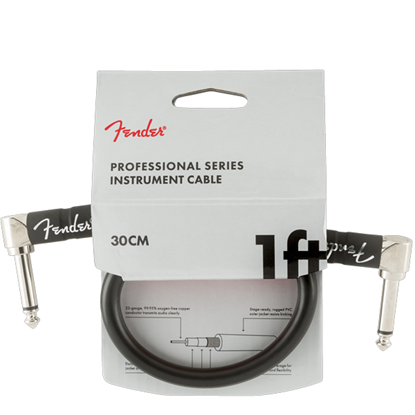 Fender Professional Series Instrument Cable 1' Black