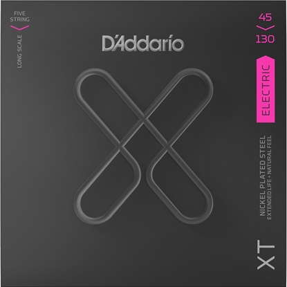 D'Addario XTB45130 5-String Regular Light Long Scale