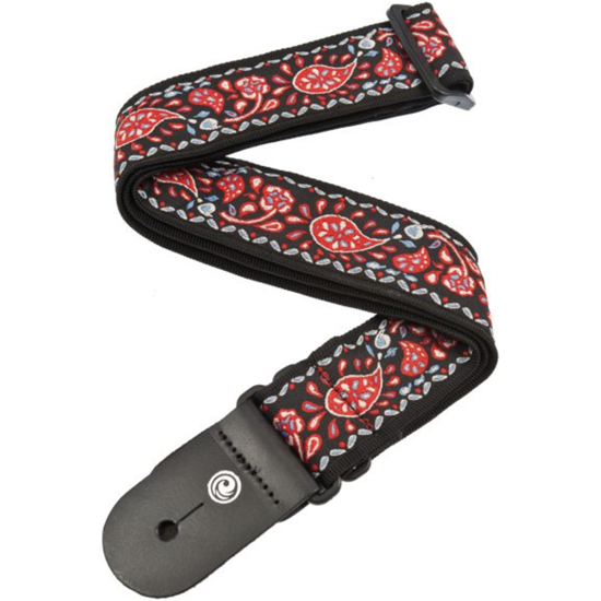 Planet Waves Nylon Woven Guitar Strap Tapestry Red