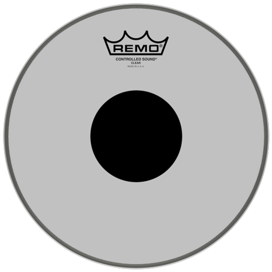 Remo Controlled Sound® Clear Black Dot™ Drumhead Top Black Dot™ 10"