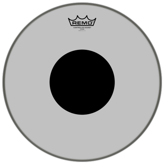 Remo Controlled Sound® Clear Black Dot™ Drumhead Top Black Dot™ 14"