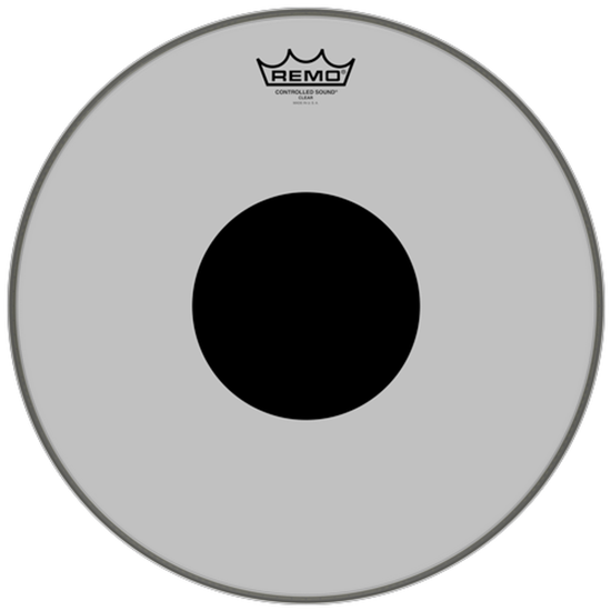Remo Controlled Sound® Clear Black Dot™ Drumhead Top Black Dot™ 15"