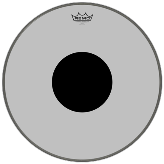 Remo Controlled Sound® Clear Black Dot™ Bass Drumhead Top Black Dot™ 18"