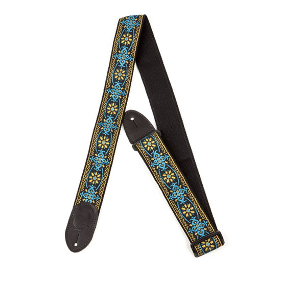 Bild på Gretsch G Brand Strap Blue/Orange Black Ends