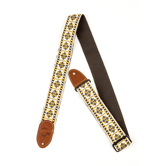 Bild på Gretsch G Brand Strap Diamond Brown Ends