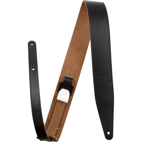 Bild på Gretsch® G Brand Leather Strap Black  3"