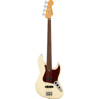 Fender American Professional II Jazz Bass® Fretless Rosewood Fingerboard Olympic White