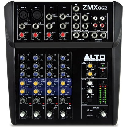 Alto ZMX862 6-Channel Compact Mixer