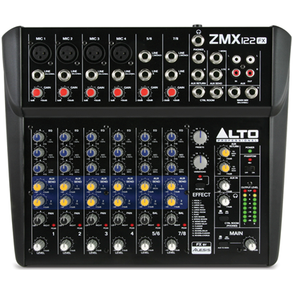 Alto ZMX122FX 8-Channel Compact Mixer With Effects