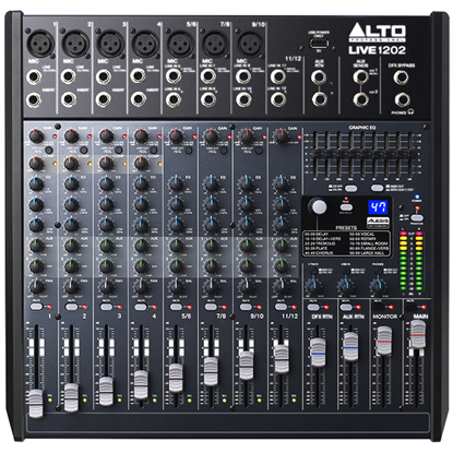 Alto LIVE 1202 Professional 12-Channel 2-Bus Mixer