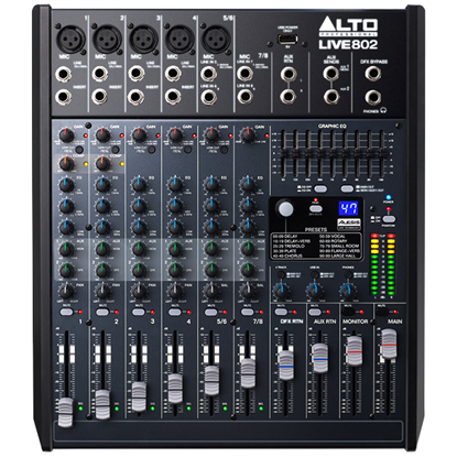Alto LIVE 802 Professional 8-Channel 2-Bus Mixer