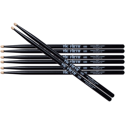 Vic Firth American Classic® Extreme 5A Black Value Pack