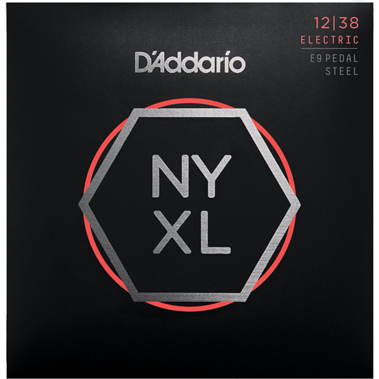 D'Addario NYXL1238PS E9th Pedal Steel Custom Medium Set 