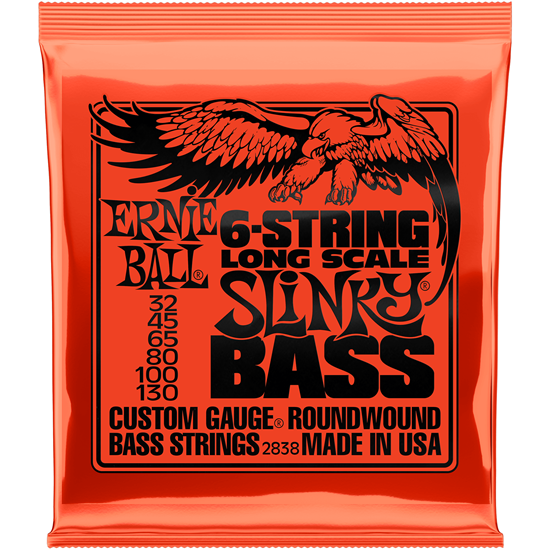 Ernie Ball 2838 6-String Long Scale Slinky Electric Bass
