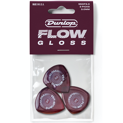 Dunlop Flow Gloss 550P300 Plektrum 3-pack 