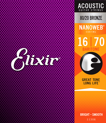 Bild på Elixir Nanoweb® Bronze Bariton 016-070