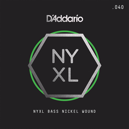 D'Addario NYXLB040 NYXL Single Nickel Wound