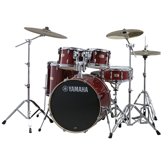 Bild på Yamaha Stage Custom Birch SBP0F5CR Cranberry Red inkl. Hardware 680W-serien