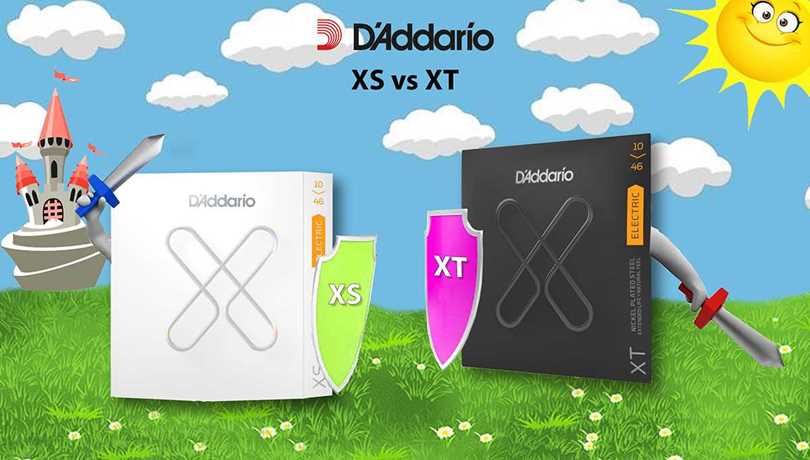 Vad skiljer D'addario XS från XT?