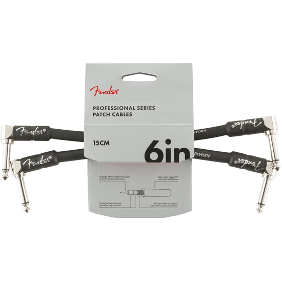 Bild på Fender Professional Sereis Patch Cables 2-pack 15 cm