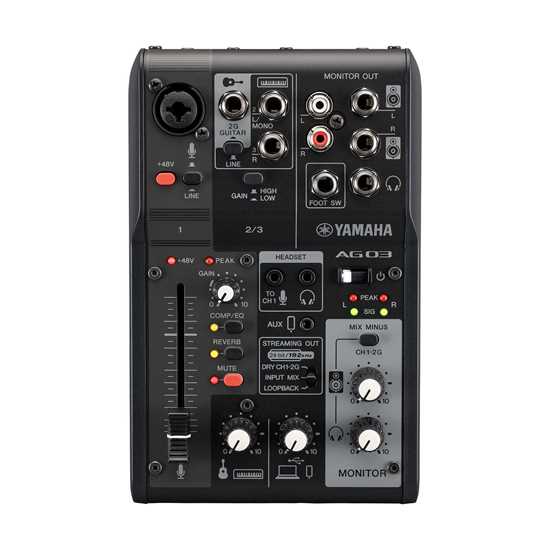Bild på Yamaha AG03 MK2 BL Live Streaming Mixer