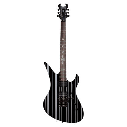 Bild på Schecter Synyster Standard Gloss Black with Silver Pin Stripes