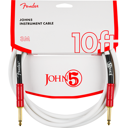 Bild på Fender  John 5 Instrument Cable White and Red 10'