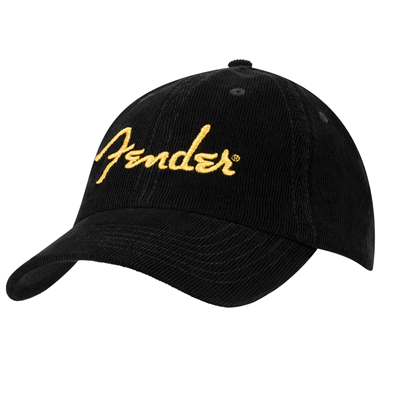 Bild på Fender® Gold Spaghetti Logo Corduroy Baseball Hat