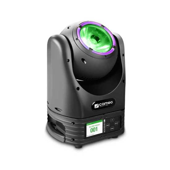 Bild på Cameo MOVO BEAM 100 Unlimited Rotation Beam Moving Head with LED Ring