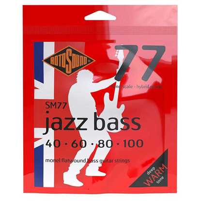 Bild på Rotosound Jazz Bass 77 string set monel flatwound 40-100