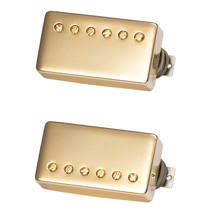 Bild på Gibson Custombucker Matched Set Double Black True Historic Gold Covers