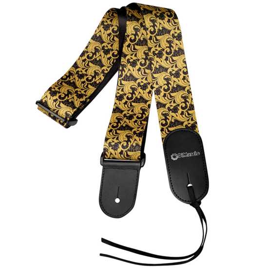 Bild på DiMarzio DD3150 Steve Vai  2'' Guitar Strap UtoPia™ - Black/Gold.