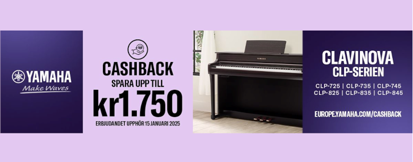 Yamaha Cashback kampanj!