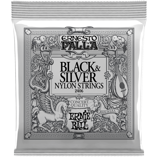 Bild på Ernie Ball 2406 Ernesto Palla Black & Silver Nylon Classical Guitar Strings