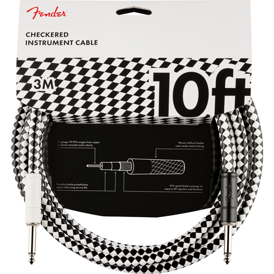 Bild på Fender Pro 10' Instrument Cable Checkerboard