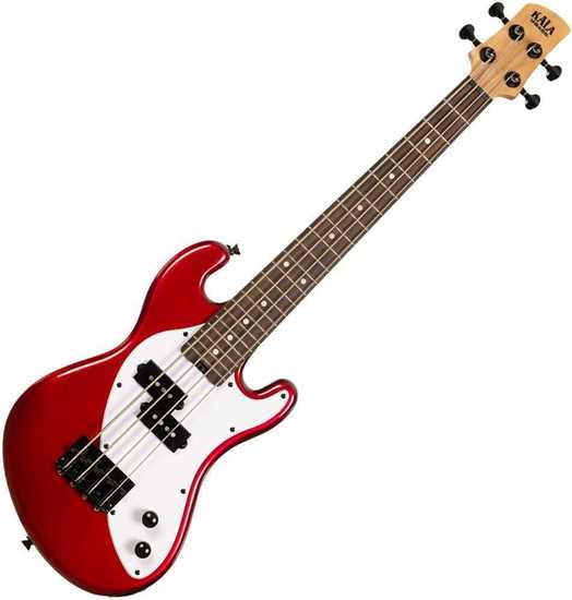 Bild på Kala U-Bass Solid Body 4-String Metallic Red Fretted