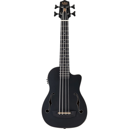 Bild på Kala UBASS-JYMN-BK-FS Matte Black Journeyman U-Bass, Fretted w/Bag