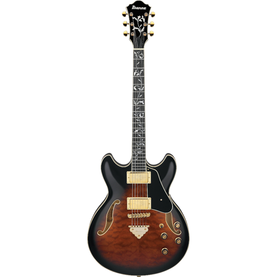 Bild på Ibanez AS93QMSP-DBS - Dark Brown Sunburst Artcore Expressionist
