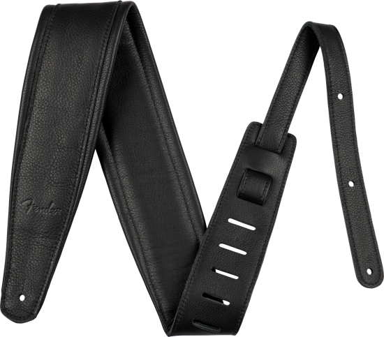 Bild på Fender  3.5" Premium Leather Strap Black