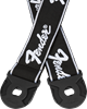 Bild på Fender Quick Grip Locking End Strap, Black with White Running Logo, 2"