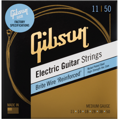 Bild på Gibson SEG-BWR11 Gibson 11-50 Brite Wire 'Reinforced' Electric Guitar Strings Medium