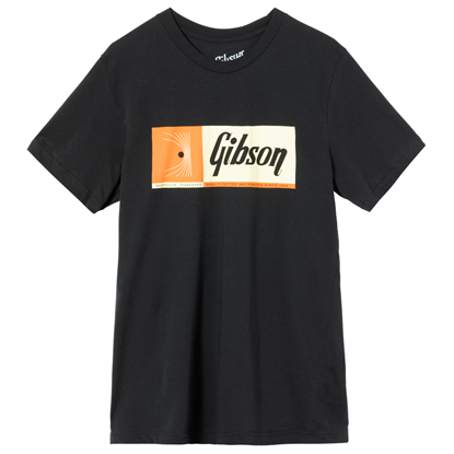 Bild på Gibson Quality Fretted Instruments Tee Vintage Black Medium