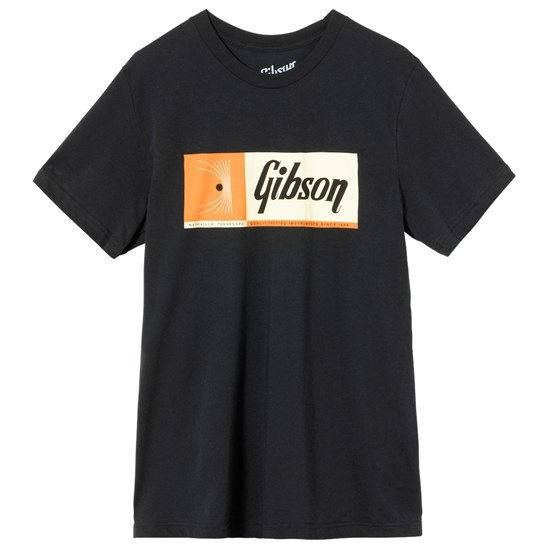 Bild på Gibson Quality Fretted Instruments Tee Vintage Black XL
