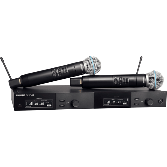 Bild på Shure SLXD24DE/B58-H56 Dual Wireless System (518-562MHz)